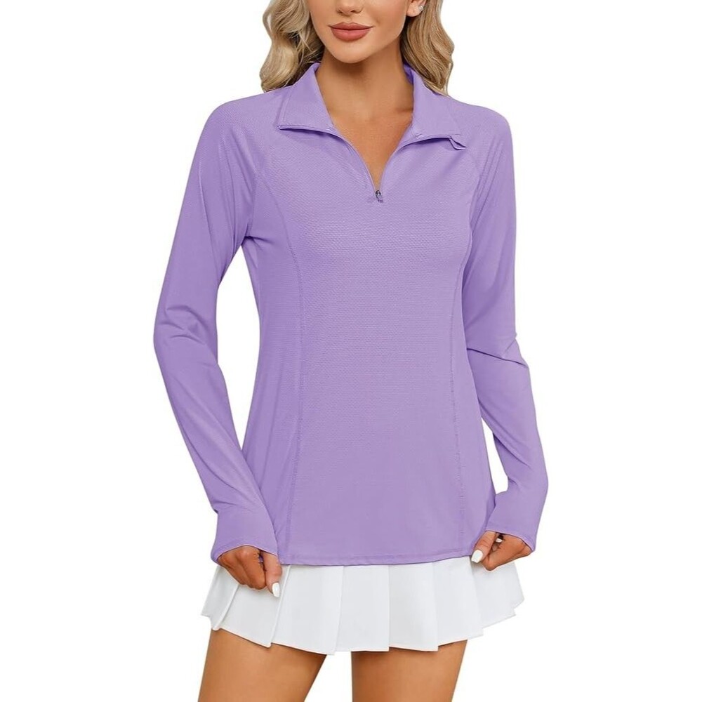 LOMON Women Long Sleeve Shirt Sun Protection UPF50+ Summer Quick Dry Size 3XL